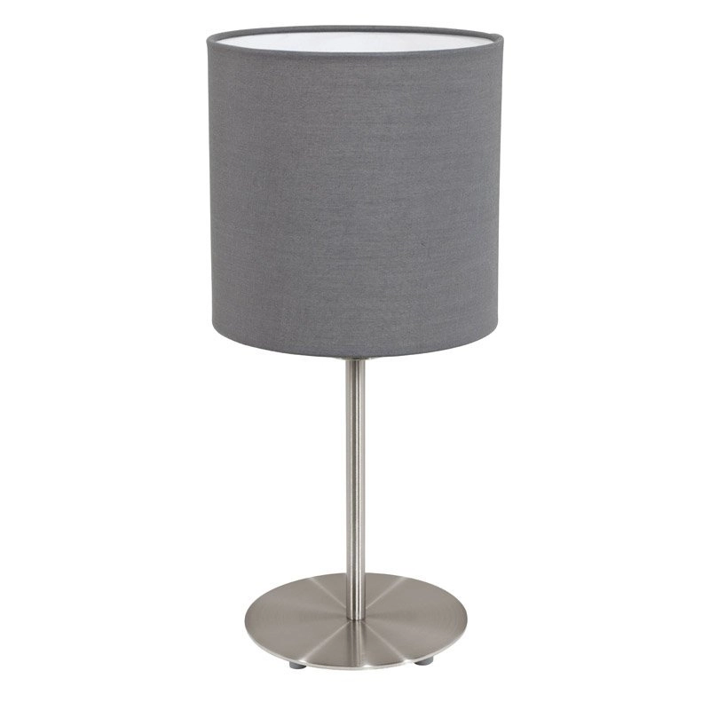 Tafellamp Pasteri 40cm grijs met mat chroom