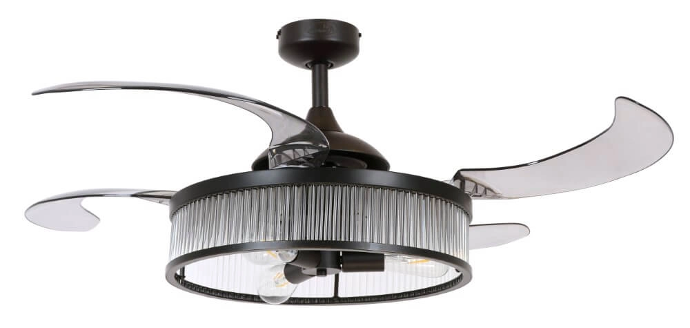 Zwarte plafondventilator Fanway Corbelle Ø 122cm