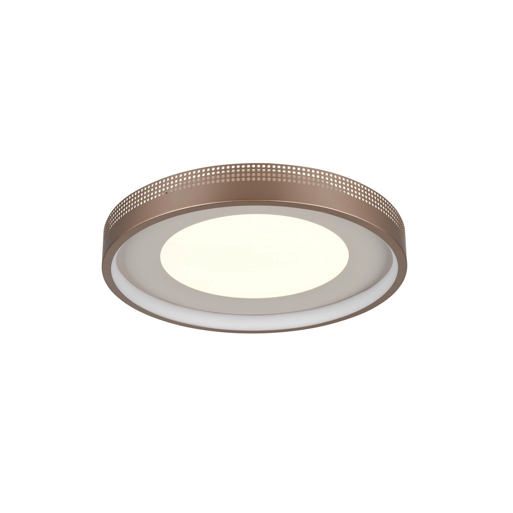 Moderne plafondlamp Solea mokka bruin Trio 4017807660975