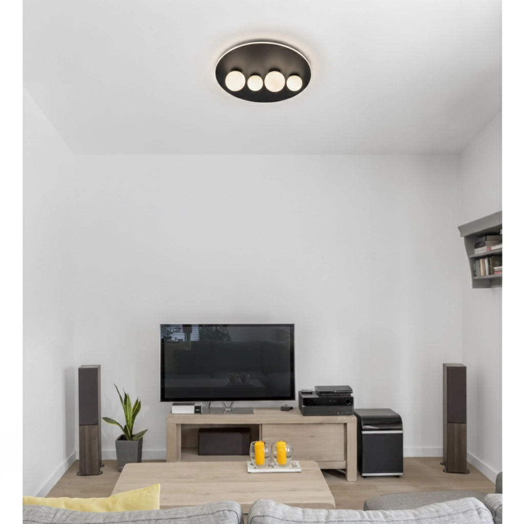 Design plafondlamp Velna zwart Ø 62,2cm