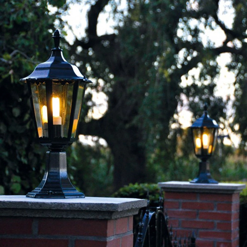 Klassieke tuinlamp Ancona zwart KS verlichting 8714732512947
