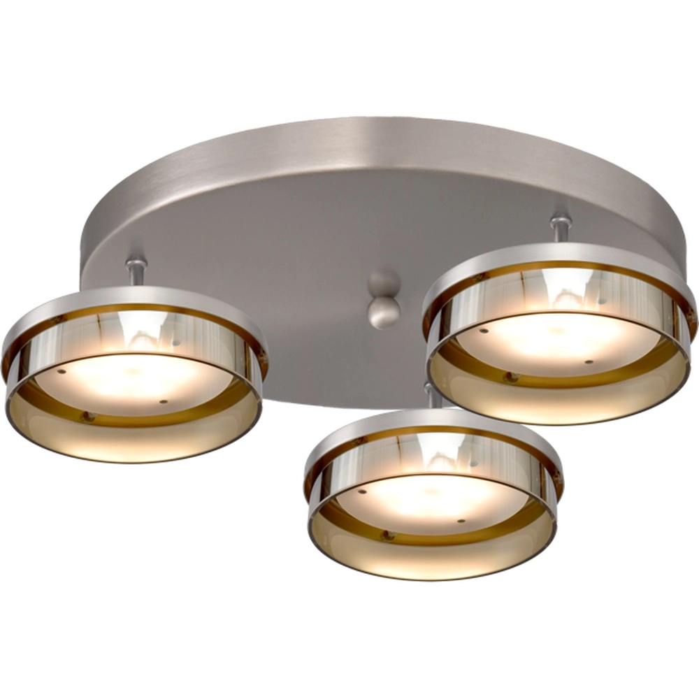 Plafondlamp Imperia 3-lichts nikkel