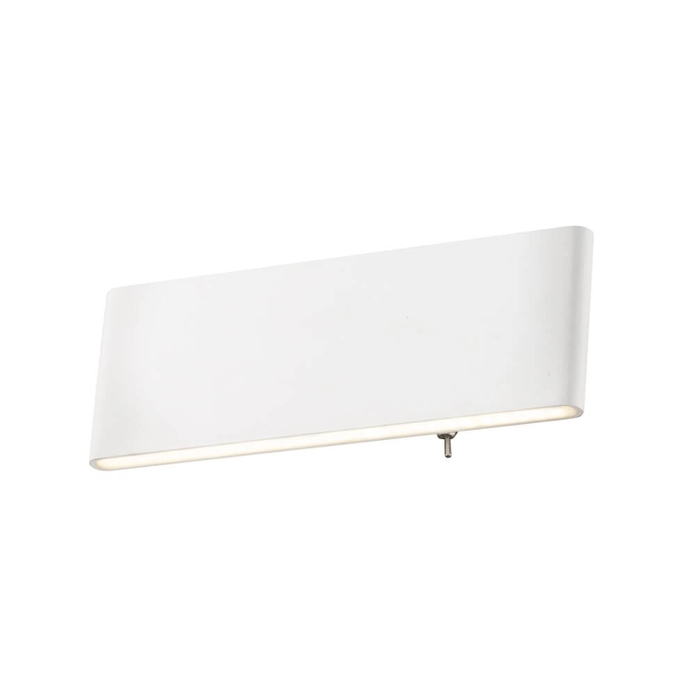 Design wandlamp Siegfried S wit met schakelaar