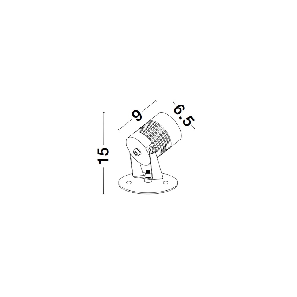 Spot Fend antraciet 10W Lyora 5212017424334