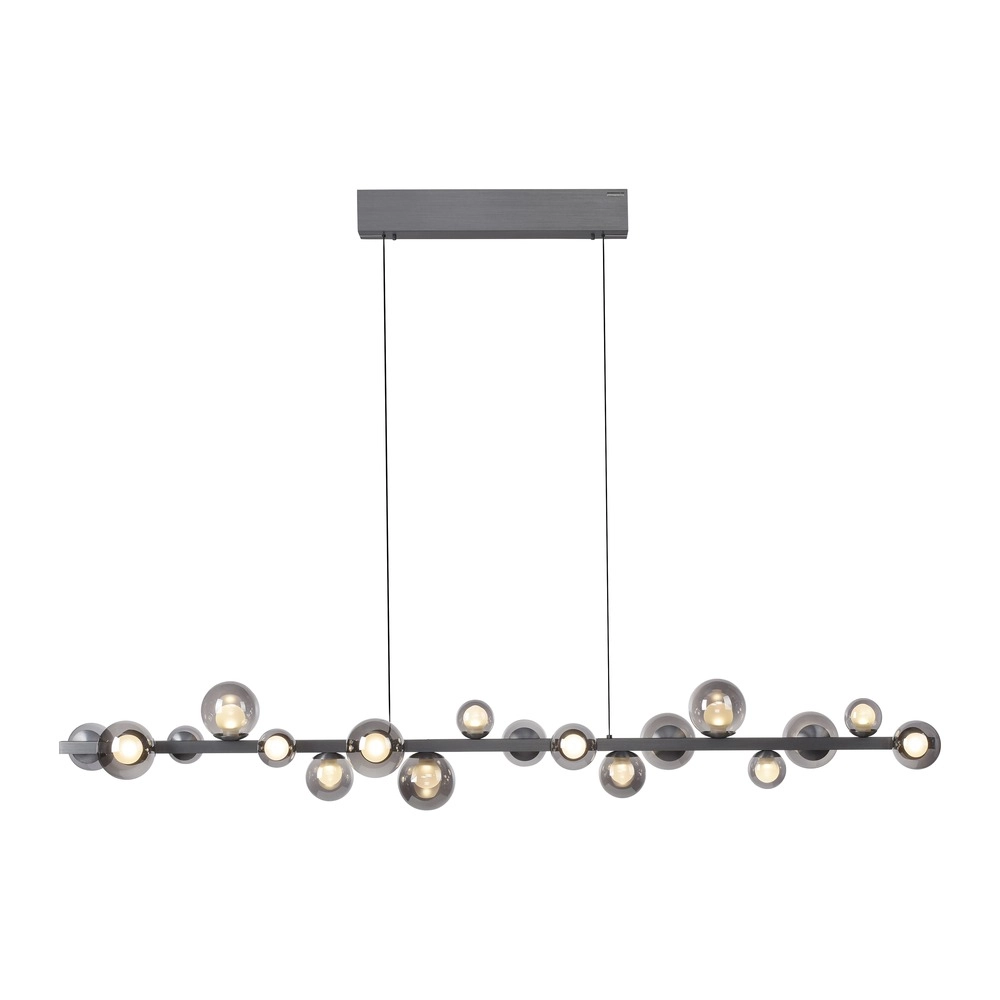 Eettafel hanglamp Pure E-Popup 18L - met smoke glas Paul Neuhaus 4012248396452