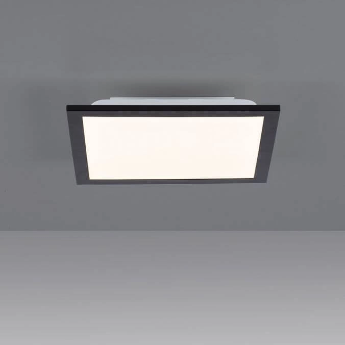 Led plafondlamp Flat 30 bij 30cm zwart Paul Neuhaus 4043689982072