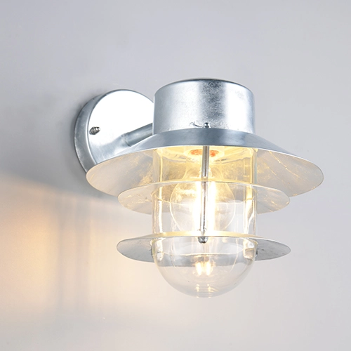 Muurlamp down Ruvuma zinkgrijs
