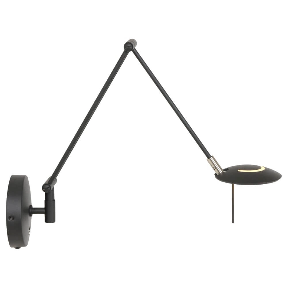Zwarte leeslamp Zodiac LED voor aan de wand Steinhauer 8712746127331
