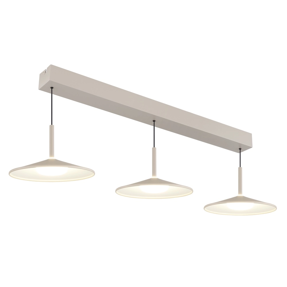3-lichts hanglamp Lampone design zand bruin Globo 9007371572366