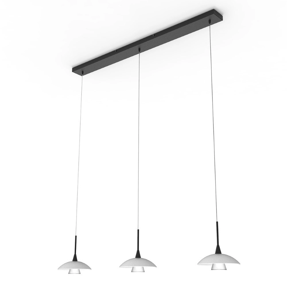 3-lichts hanglamp Tallerken