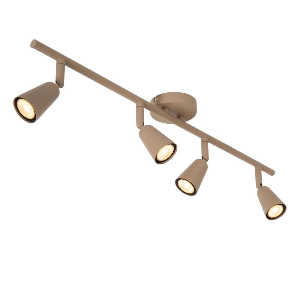Plafondspot Tiana 4-lichts taupe Lucide 5411212650399