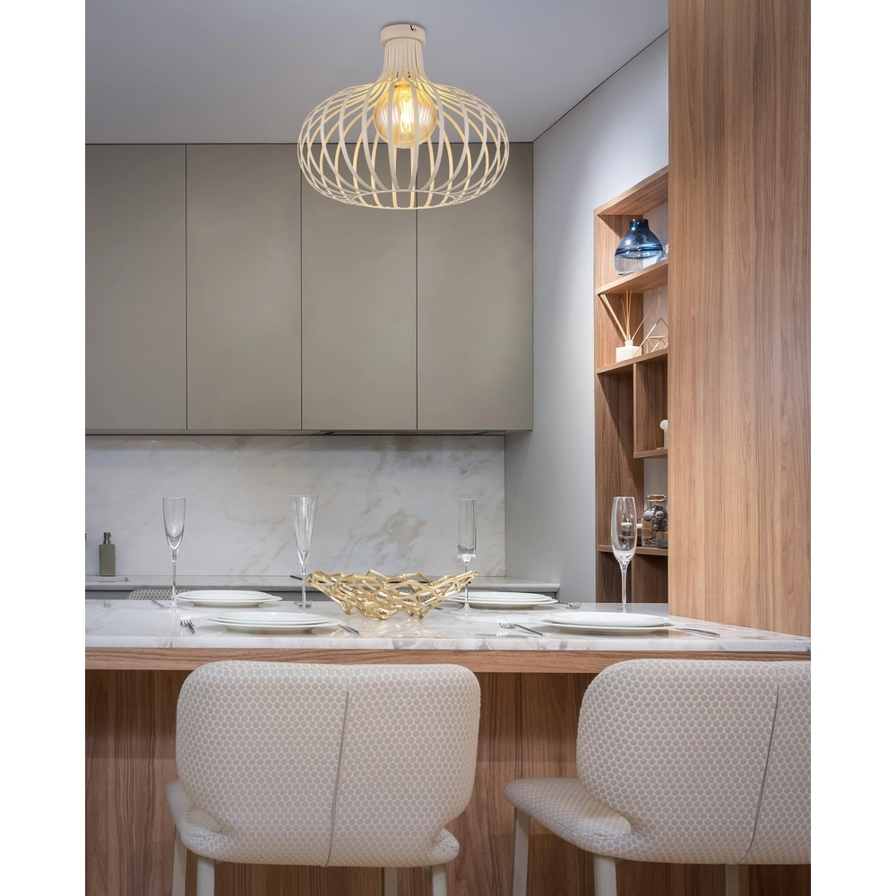 Plafondlamp Mateo zand bruin Globo 9007371516889