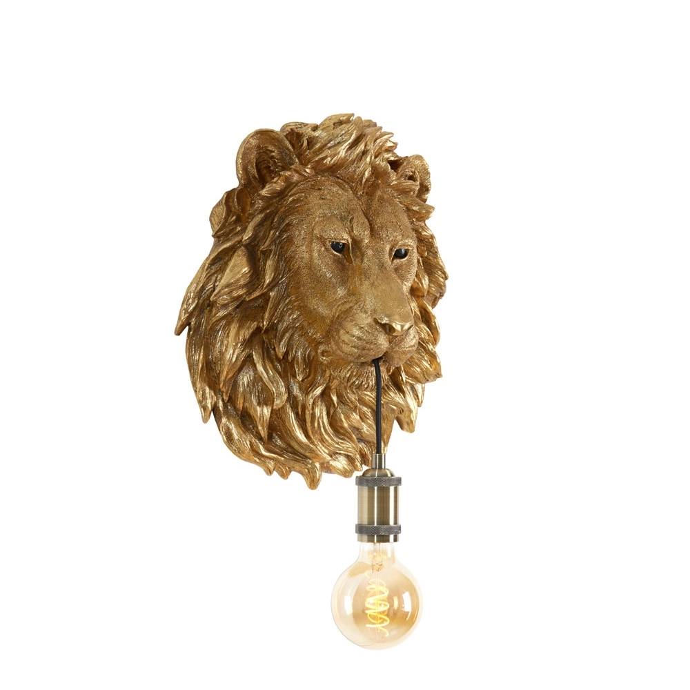 Wandlamp Lion brons leeuw Light & Living 8717807641085