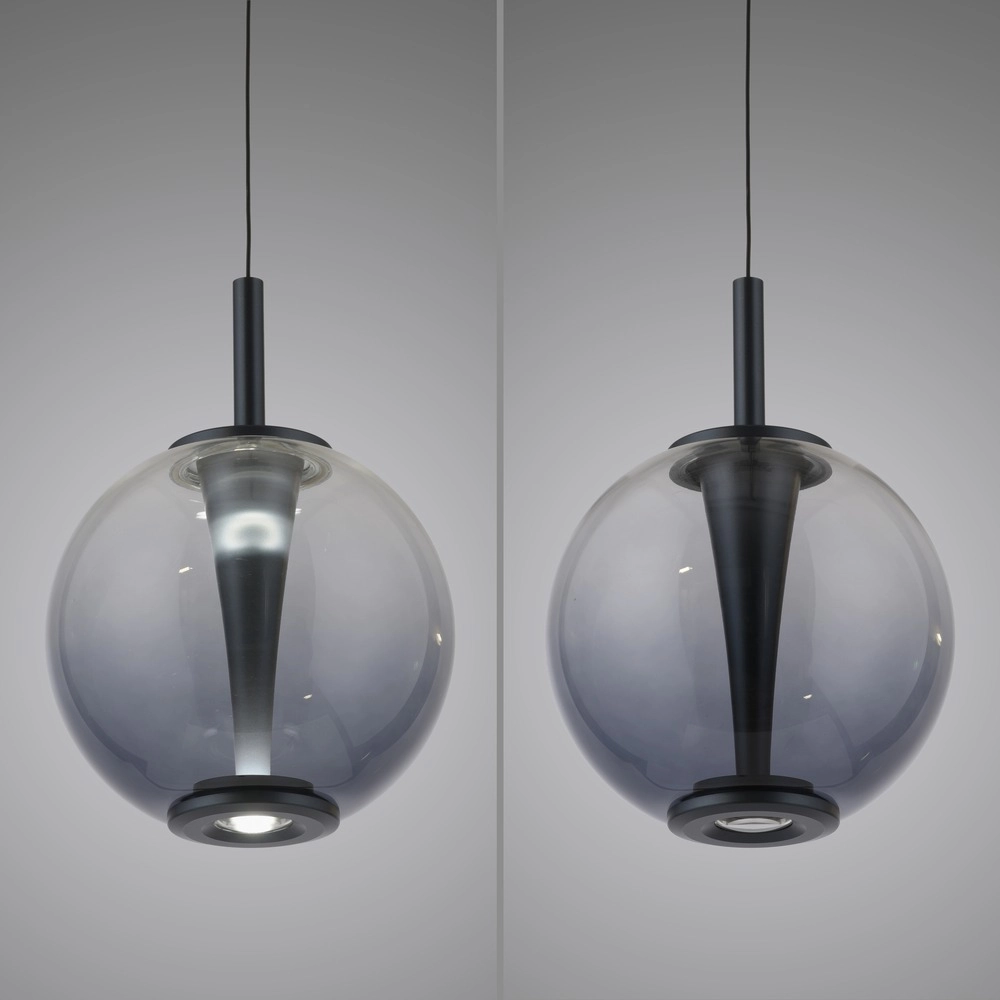 Led hanglamp Pure Infinity met smoke glas - Ø 18cm Paul Neuhaus 4012248399033
