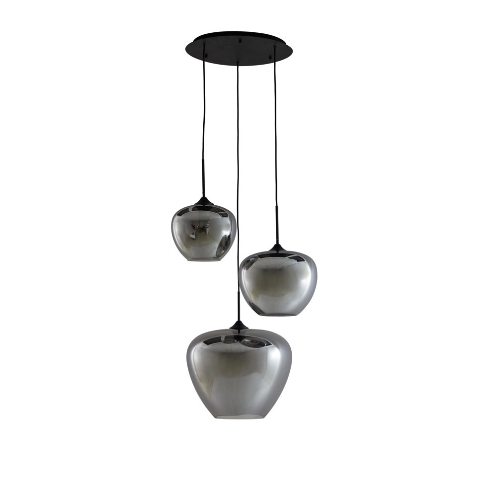 Hanglamp Mayson 3-lichts smoke Light & Living 8717807639020