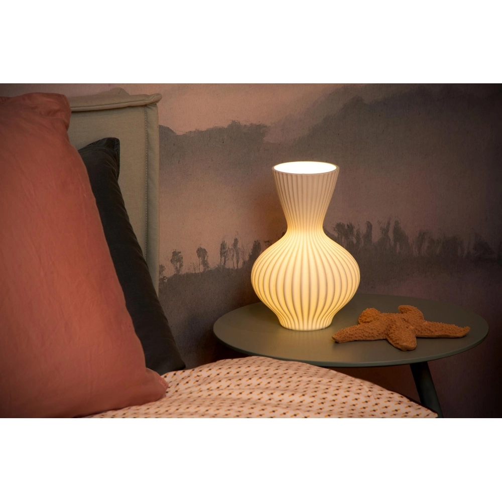 Tafellamp vaas Momoro wit Lucide 5411212134509