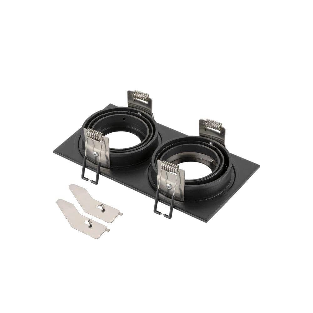 Zwarte inbouwring New Tria 155 rechthoekig SLV 4024163291507
