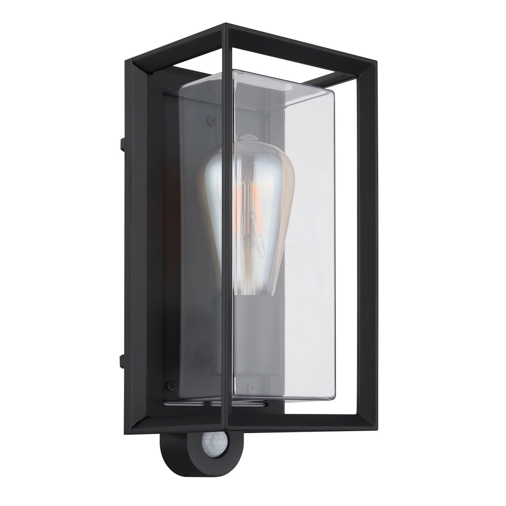 Buiten wandlamp Logana zwart met sensor Globo 9007371468812
