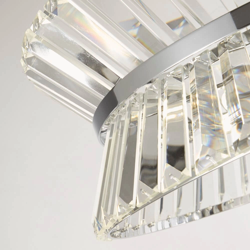 Design hanglamp Uptown rond chroom Searchlight 5053423244013