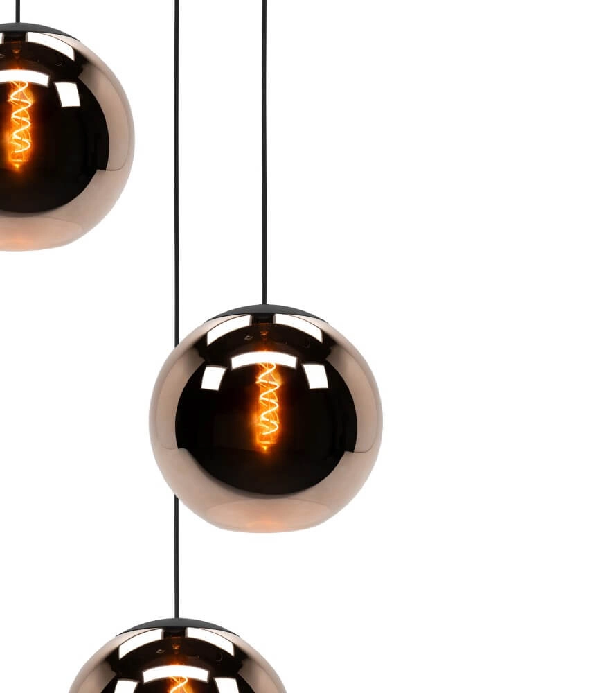 Vide hanglamp Cordoba met roodkoper glas Stars of Light 9008606222209