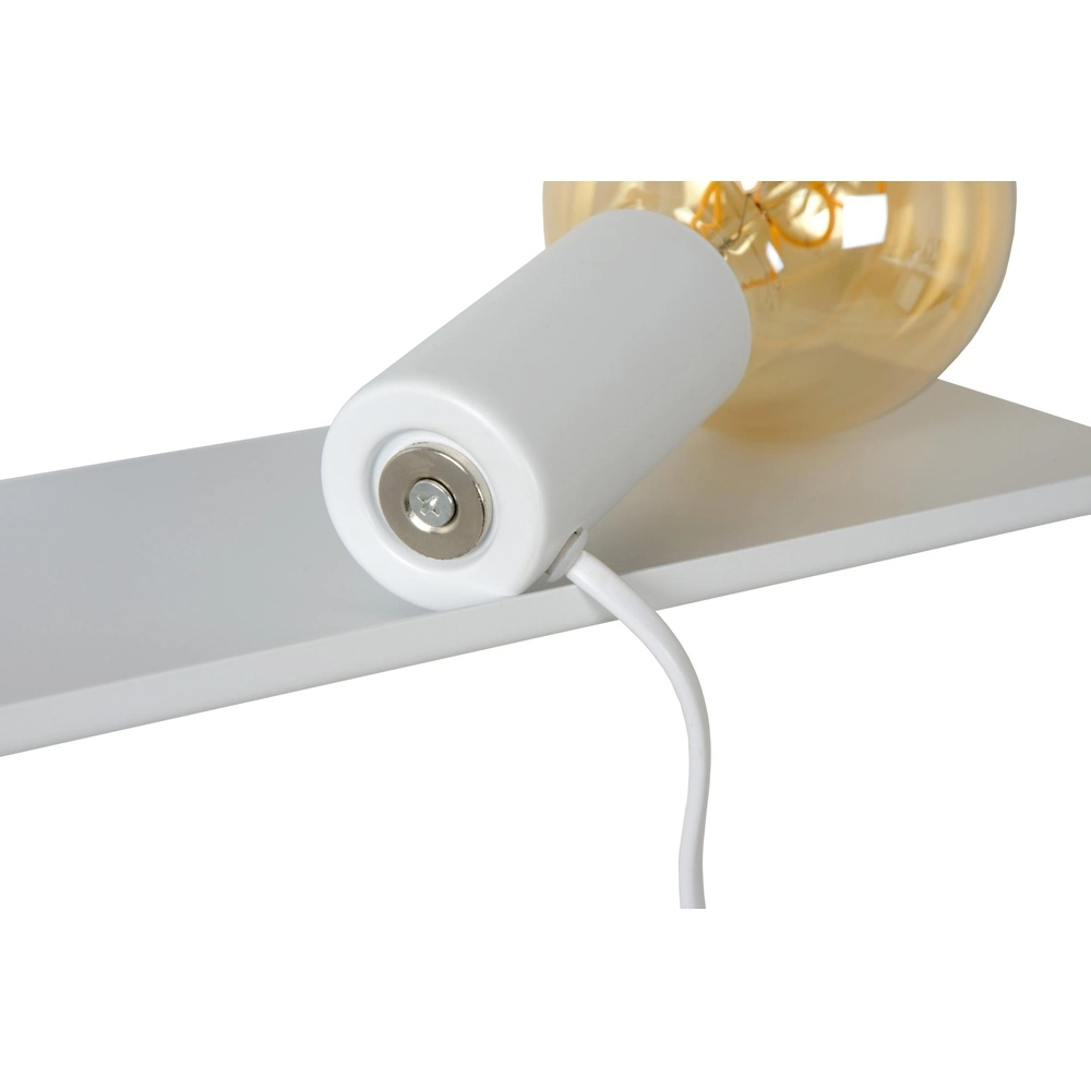 Bedlampje Sebo wit Lucide 5411212061294