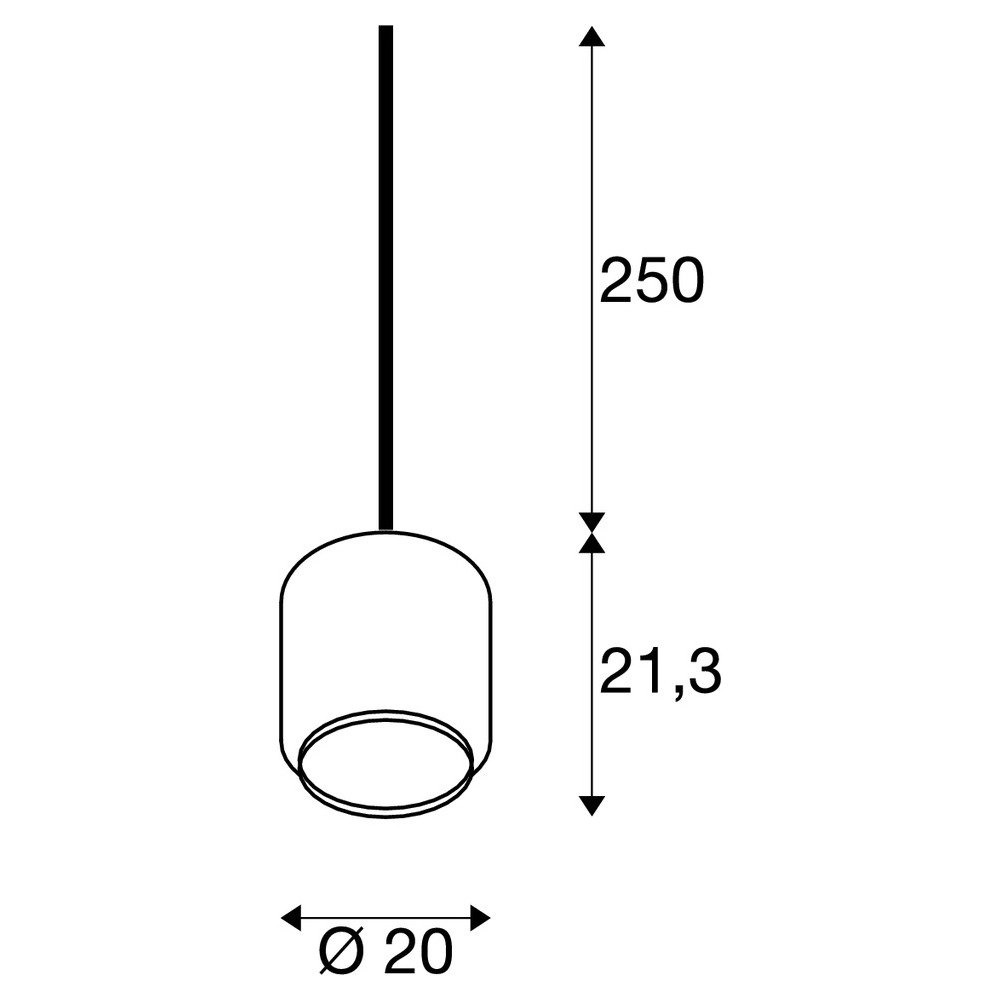 Glazen hanglamp Pantilo 20 Ø 20cm SLV 4024163231954