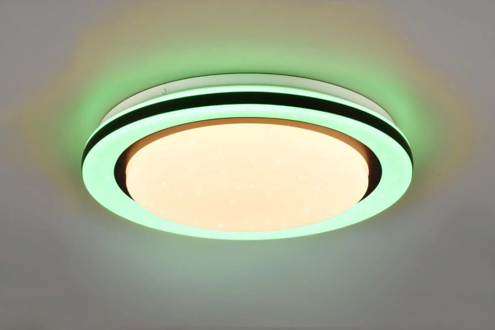 Witte plafondlamp Cartida wit met zwart Trio 4017807561722