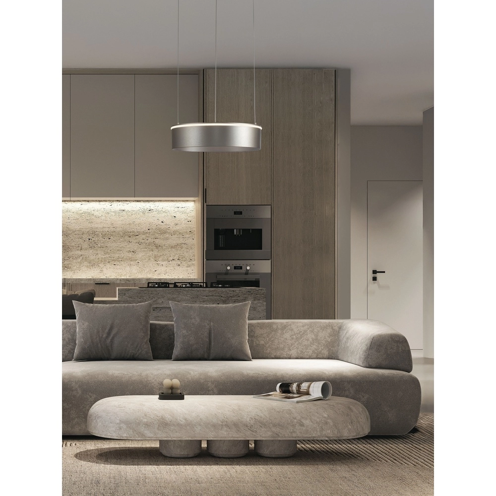 Moderne hanglamp Olivia nikkel Ø 40cm