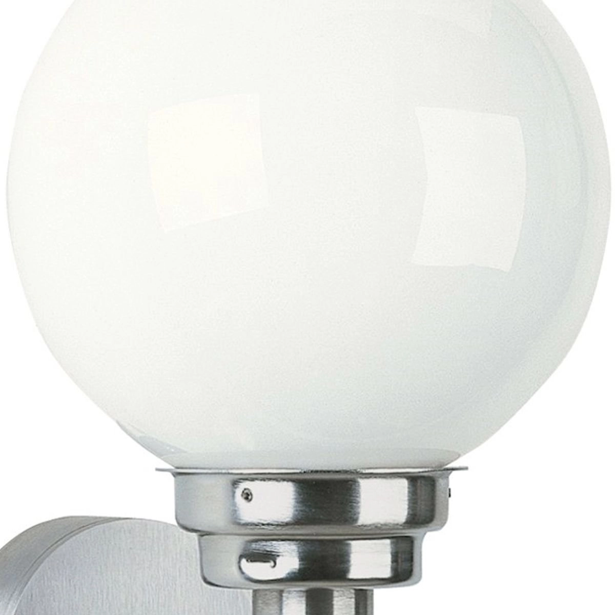 Rvs wandlamp Globe Opal 20cm - RVS Albert 4007235902273