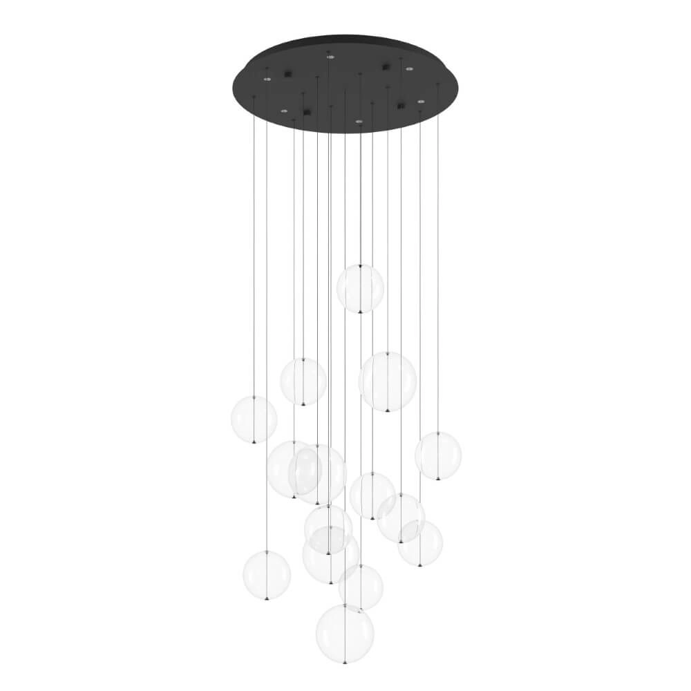 Zwarte hanglamp Espardello Ø 58cm