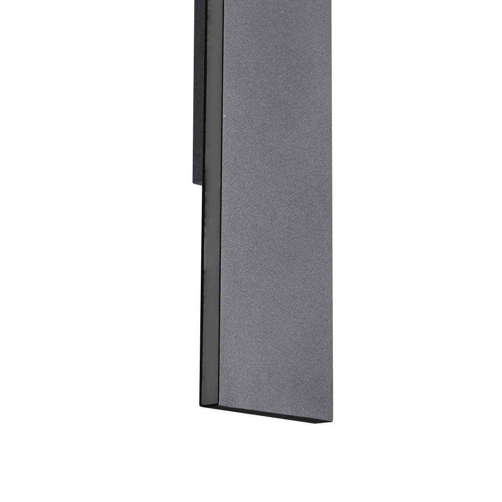 muur licht Concha 47cm antraciet Trio 4017807433425