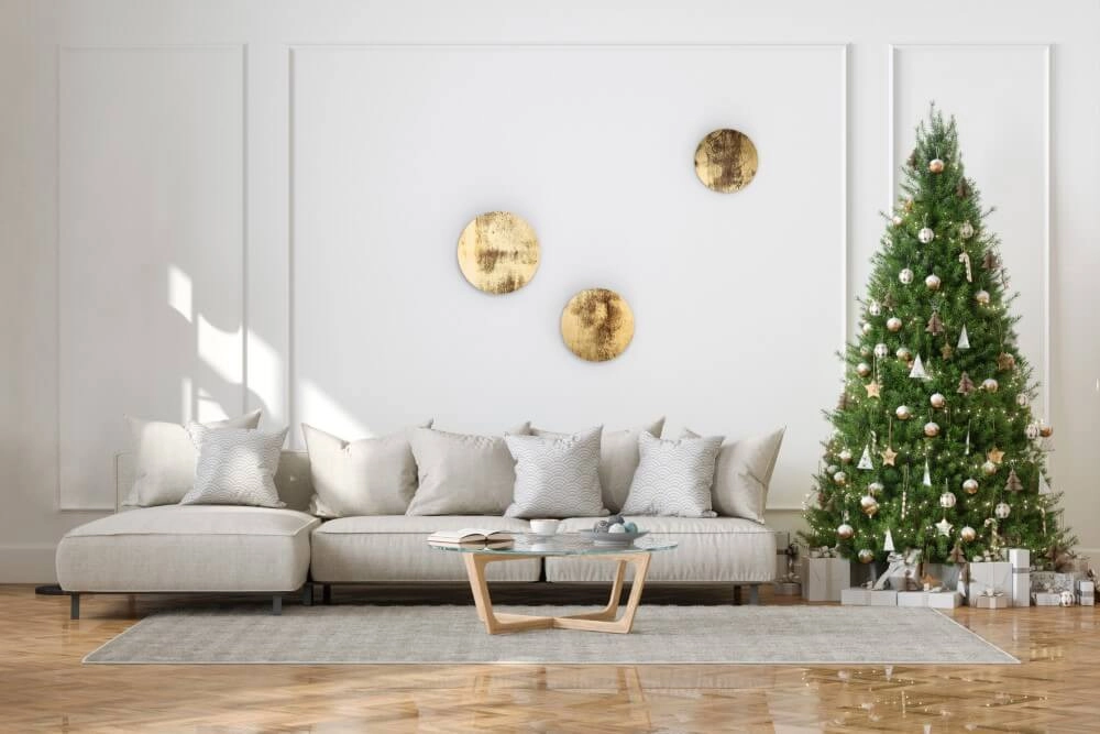Gouden wandlamp Ring Led Wood L Lyora 5903139102827