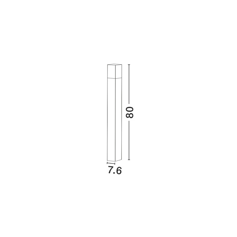 Padverlichting Stick grijs 80cm Lyora 5212017409232