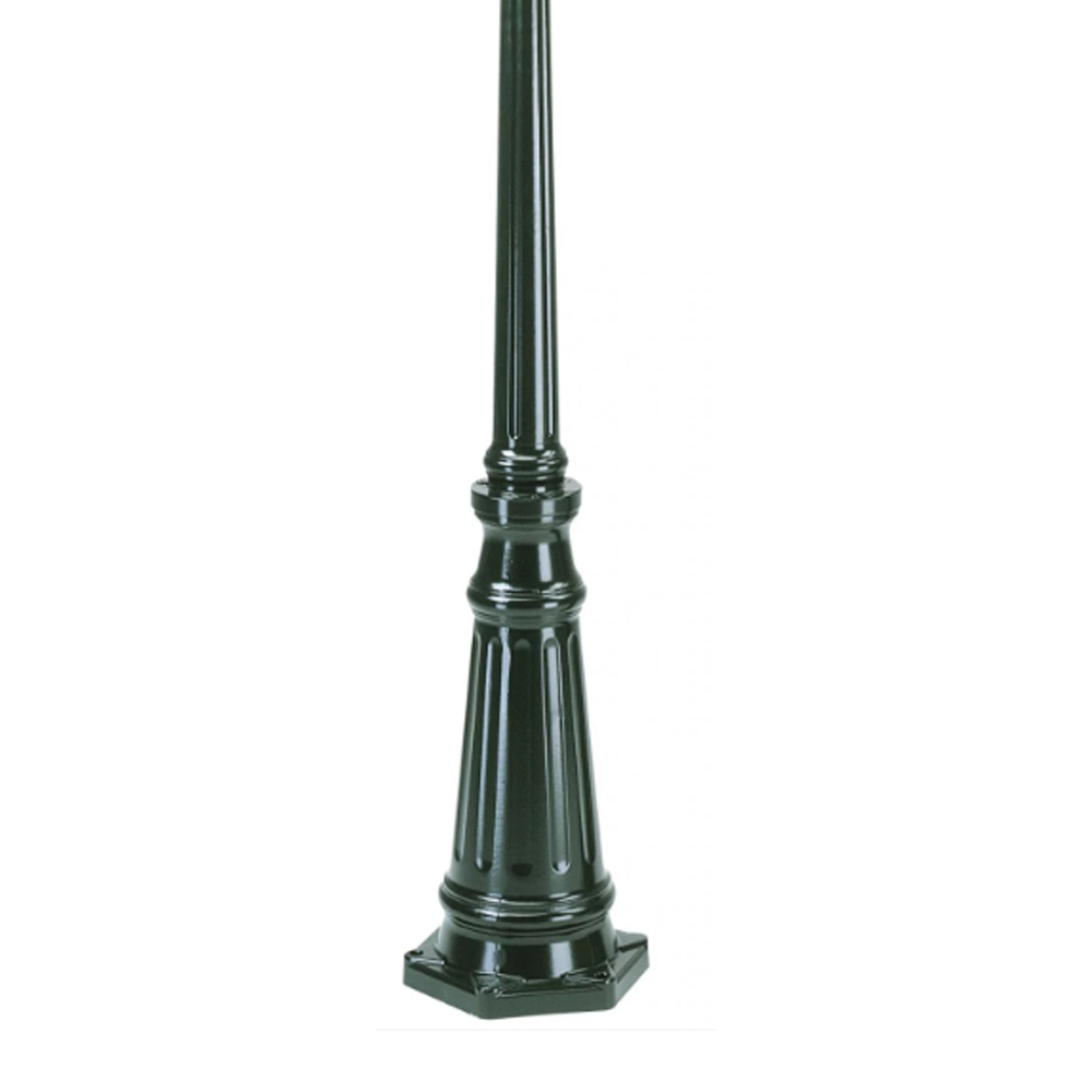 Nostalgic mast Kreta E85A verlengd - zwart KS verlichting 8714732590945