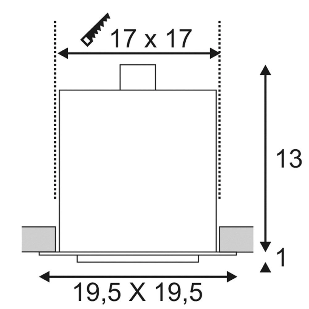 Inbouwspot Kadux ES111 wit SLV 4024163151542