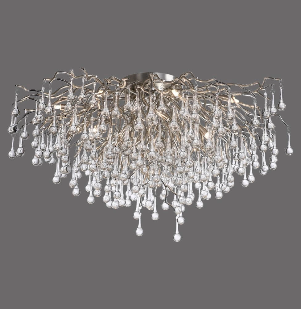 Kroonluchter Icicle metaal 100cm Paul Neuhaus 4012248352113