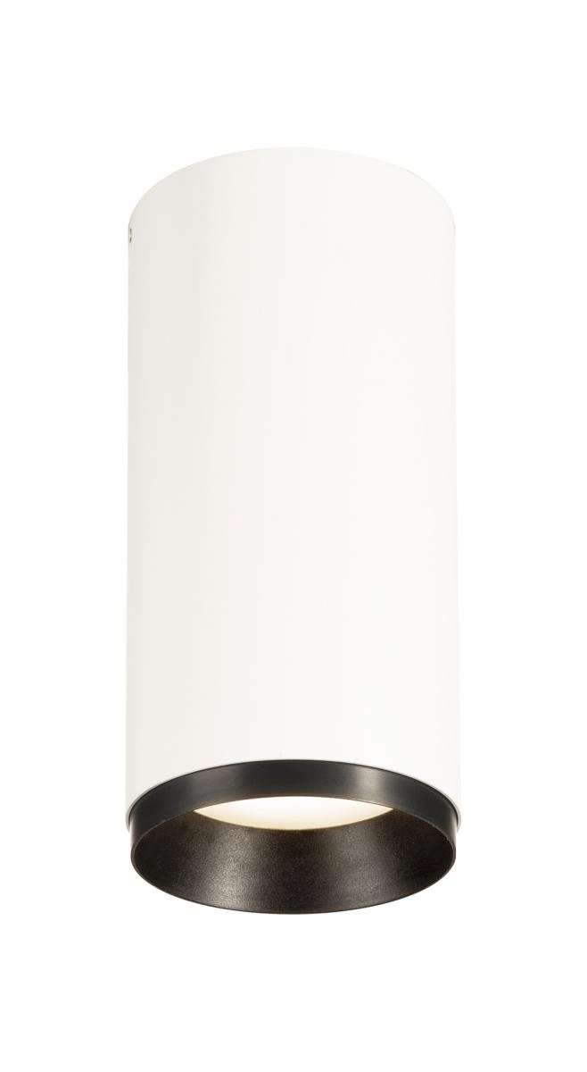 Opbouwspot Numinos M Dali cilinder wit/zwart 4000K - 24gr