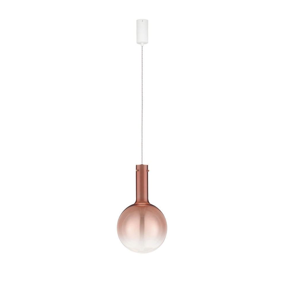 Hanglamp Nostos roze glas Lyora 5212017461148