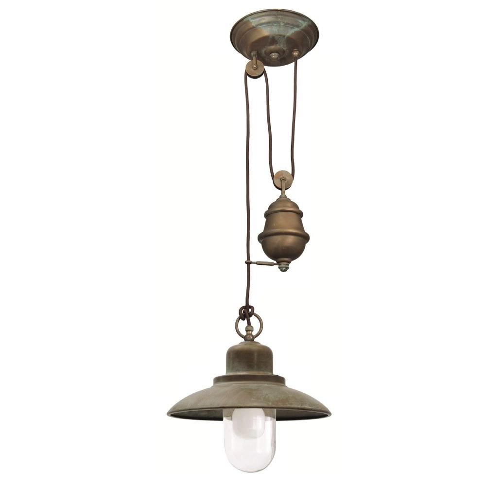 Veranda hanglamp Veranda 1 30cm koperbruin
