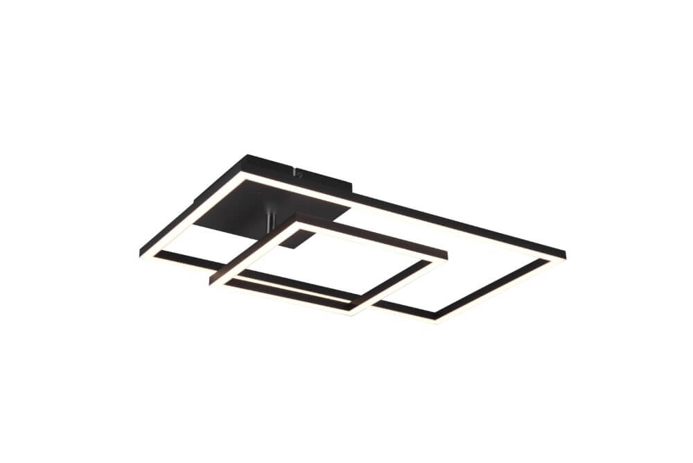 Plafonnière Padella 63cm zwart Trio 4017807512304