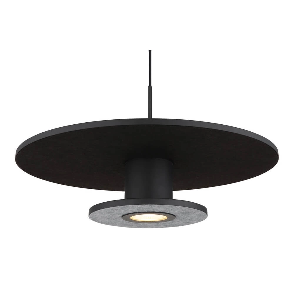 Zwarte hanglamp Carter Ø 38cm met vilt Globo 9007371474745