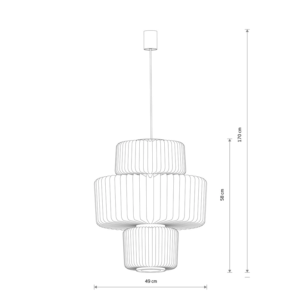 Kooilamp Nome zand bruin Ø 49cm Lyora 5903139122481