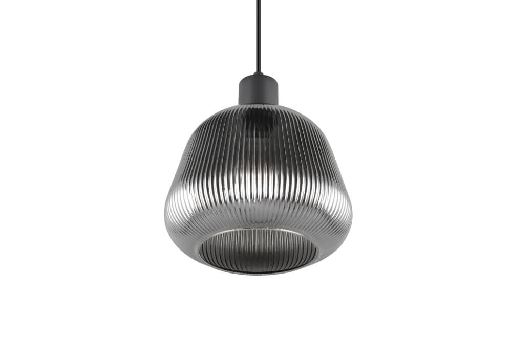 Hanglamp Tarifa met geribbeld glas Trio 4017807615791