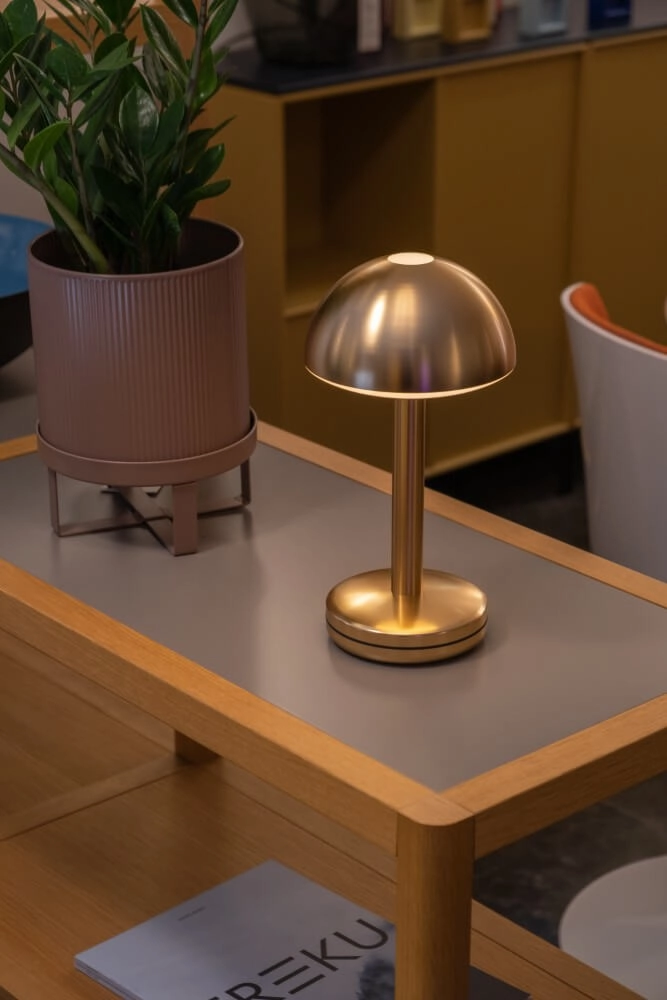 Rechargeable table lamp Bug Gold Humble 7446023313339