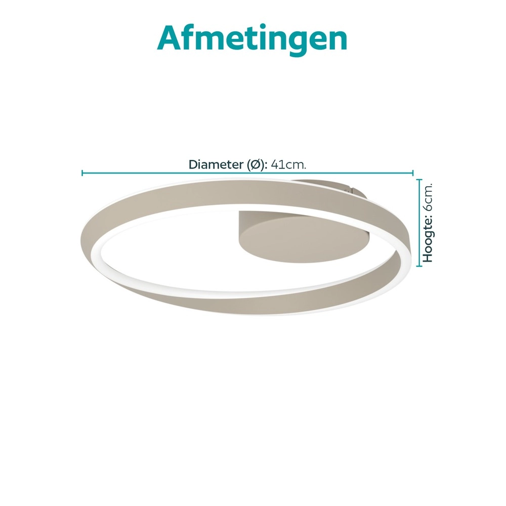 Design plafondlamp Camerota zand bruin Eglo 9008606391349