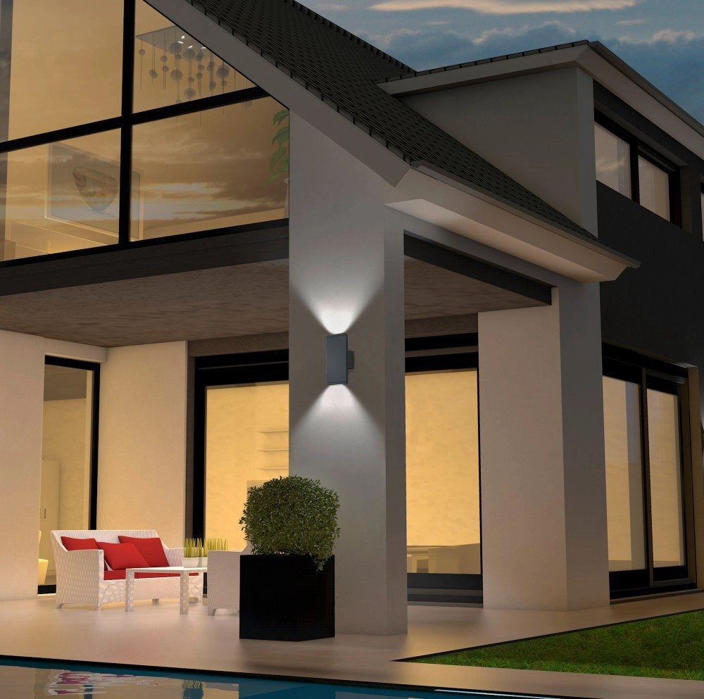 LED wandlamp Colorado Up - Down voor buiten Trio 4017807284164