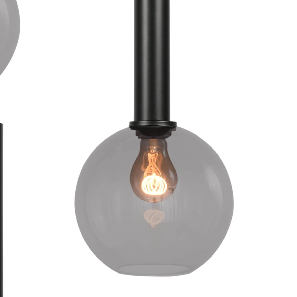 Vide hanglamp Bella 2 3-lichts met smoke glazen Masterlight 8718121340692