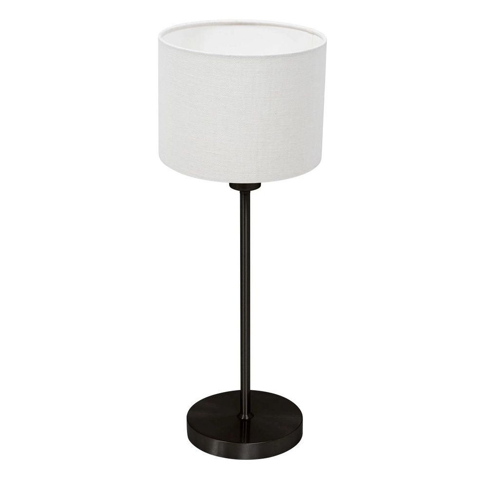 Zwarte tafellamp Noor met wit kapje Steinhauer 8712746182194