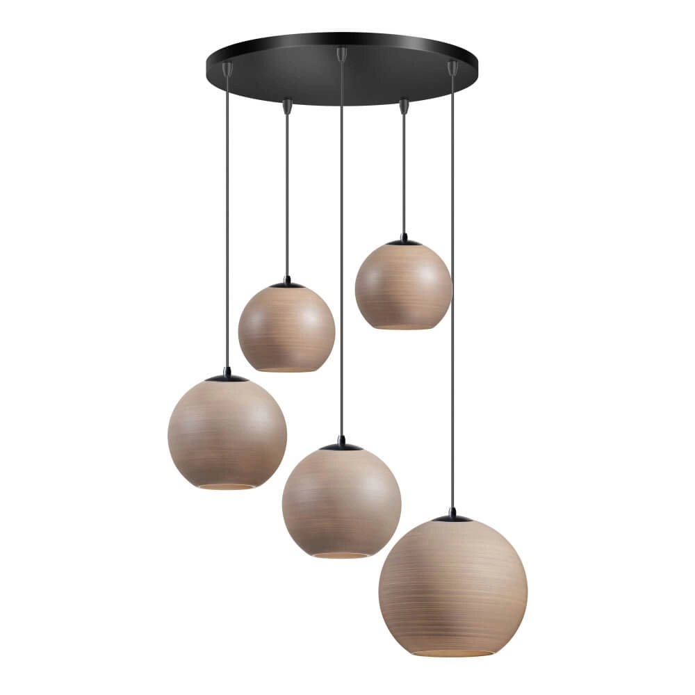 5-lichts hanglamp Orb Saturn rond met uniek effect ETH 8720195310020