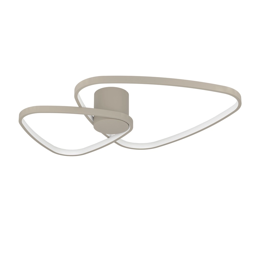 Moderne plafondlamp Leporano zand bruin